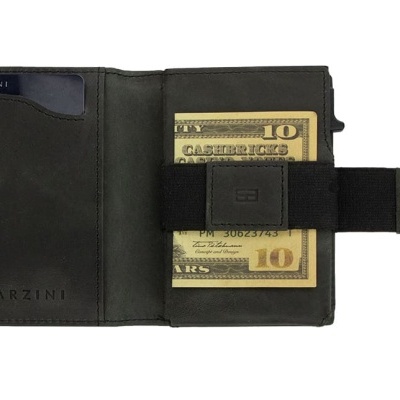 Porta Cartões Garzini Brushed Black