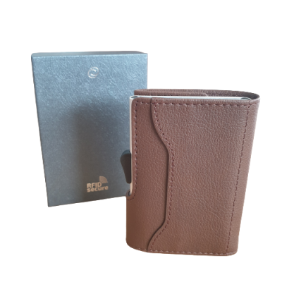 Porta Cartões C-Secure 1703 Castanho Escuro