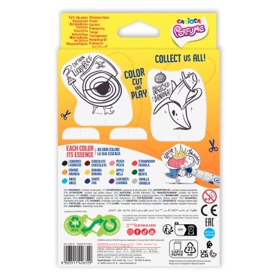 Caixa de 12 Marcadores Carioca Perfume Xplosion