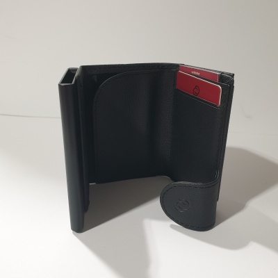 Porta Cartões + Porta moedas C-Secure 1707 Preto