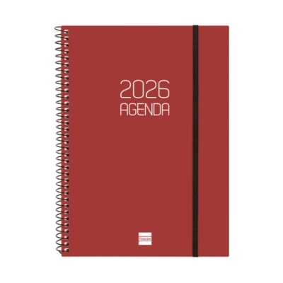 Agenda Finocam 2026 Semanal Beta Vermelho