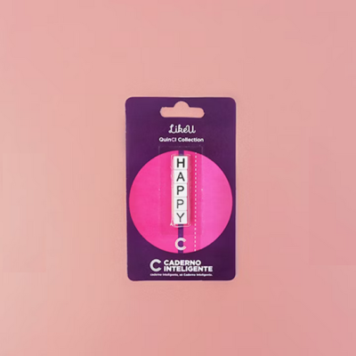 Like U Happy Grey - Caderno Inteligente