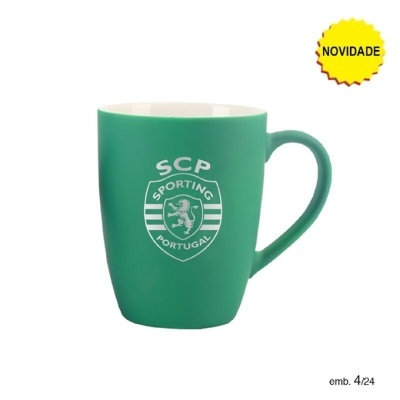 Caneca Veludo Verde Prata SCP