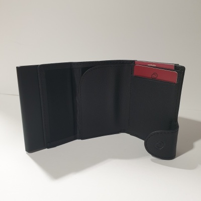 Porta Cartões + Porta moedas C-Secure 1707 Preto