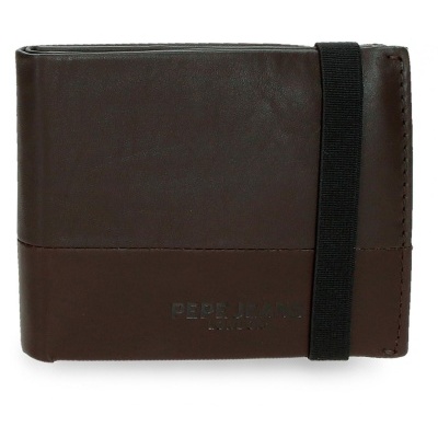 Carteira Pepe Jeans Ithaca Castanho com elástico