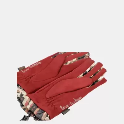 Luvas De Tecido Com Veludo Anekke Mademoiselle