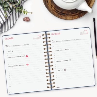 Agenda Finocam 2026 Diária Alma Blue