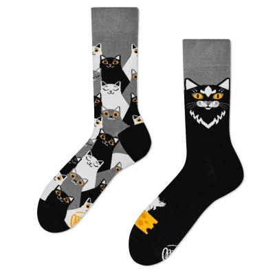 MEIAS MANY MORNINGS - Black Cat