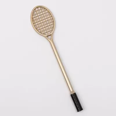 10 Marcadores Raquete dourada