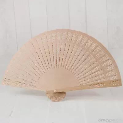 6 Leques de Madeira trabalhada