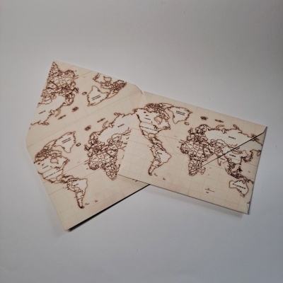 Envelope C6 mapa mundo