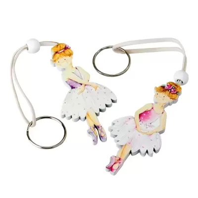 4 Porta-chaves Bailarina