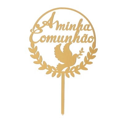 "A minha Comunhão" em dourado