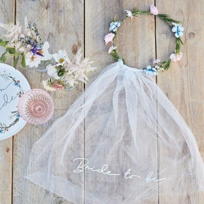 Coroa com véu Boho Xiz340000306