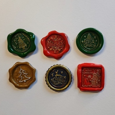 6 Lacres autoadesivos Natal