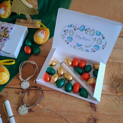 Caixa especial coelhinhos da Páscoa