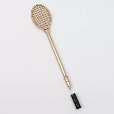 10 Marcadores Raquete dourada