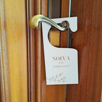 Placa para porta Noiva