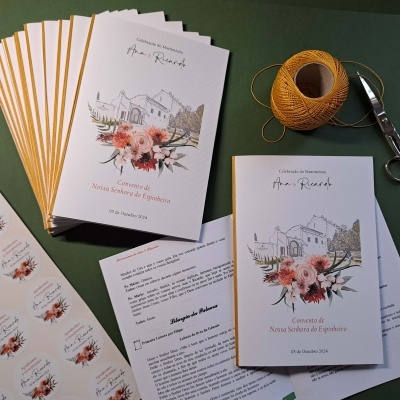 Missal A5 com flores
