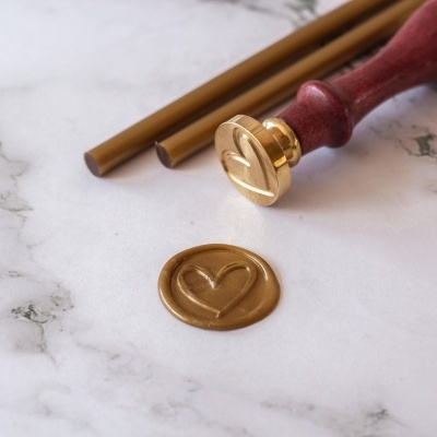 Lacre autoadesivo Coração desenhado