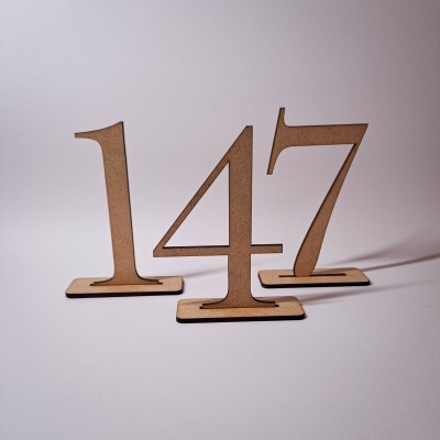 Números com base em MDF