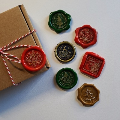 6 Lacres autoadesivos Natal