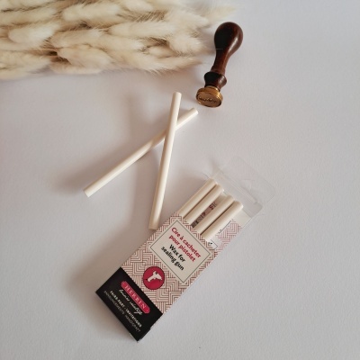 Caixa com 6 barras Lacre Branco