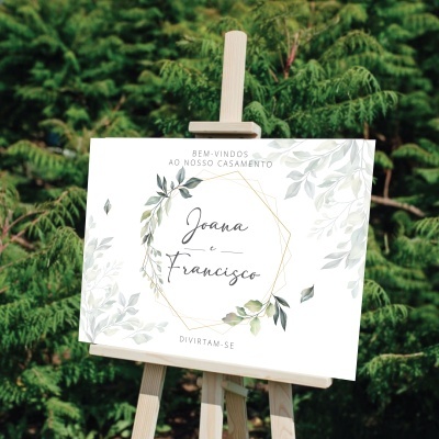 Placa de Bem-vindos Oliveira