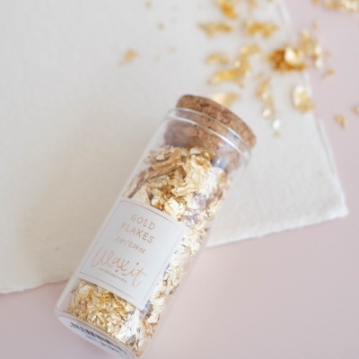 Frasco de 3g de "flakes": Ouro