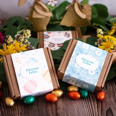 Caixa kraft Páscoa