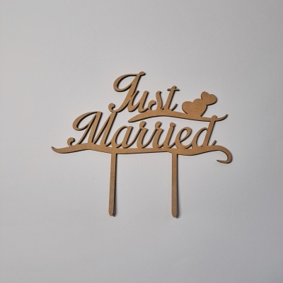 Just Married em mdf
