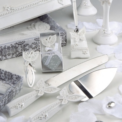 Facas para Bolo com borboletas