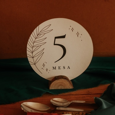 Identificador de Mesa Terracotta