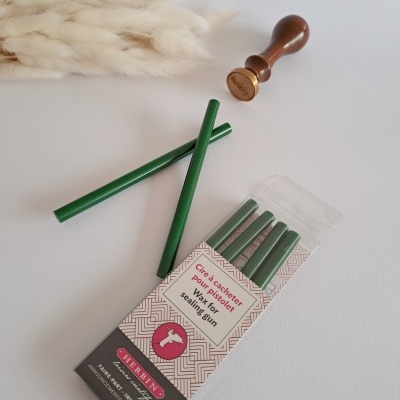 Caixa com 6 barras Lacre Verde escuro