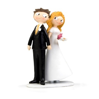 Noivos Pop & Fun mãos dadas