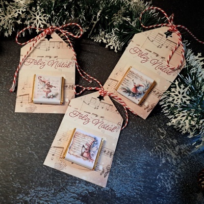 Cartão casinha com Napolitana