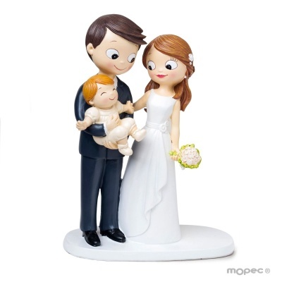 Noivos Pop & Fun com bebé