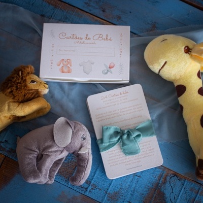 24 Cartões milestones com caixa