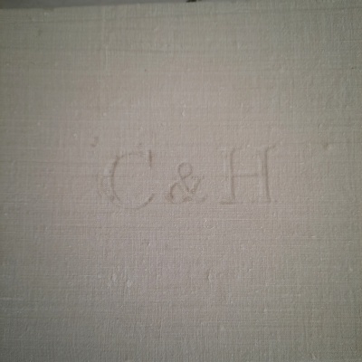 Livro de honra em linho com monograma