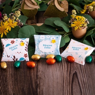 Caixa almofada Páscoa