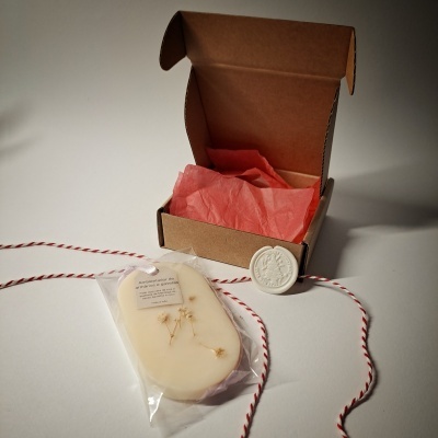 Caixa kraft com ambientador