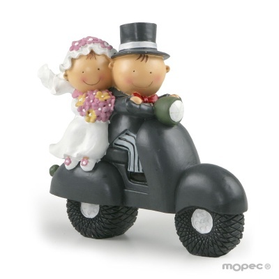 Noivos Pit & Pita na mota