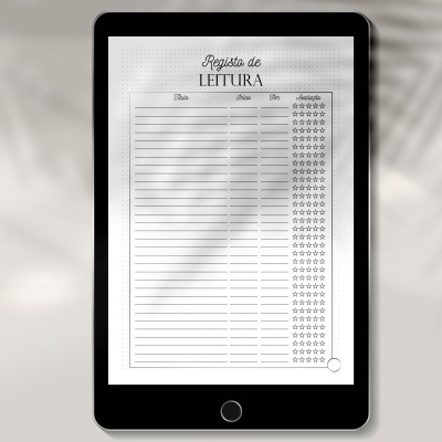 Journal de leituras digital (Kobo com caneta)