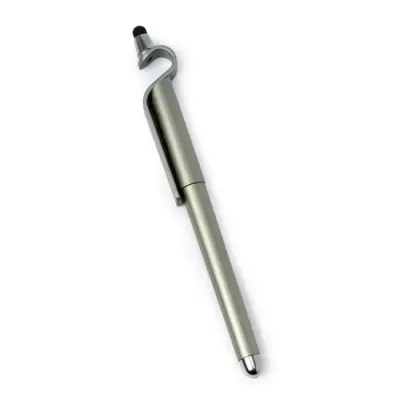 Caneta verde oliva com suporte para telemóvel