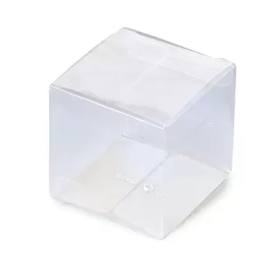 25 Caixas cubo transparentes