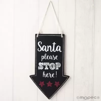 Quadro pendurado com indicação de Natal