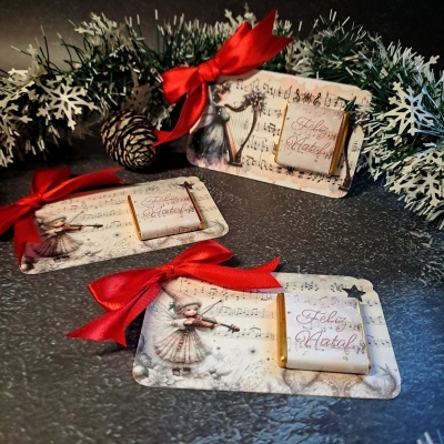 Cartão retangular com Napolitana