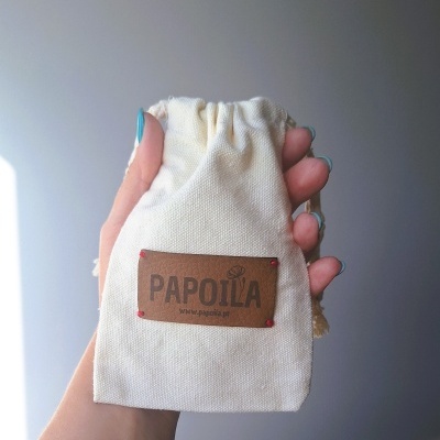 Saco algodão para pequenos cosméticos