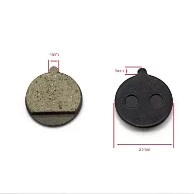 Dois discos redondos com medidas em milímetros