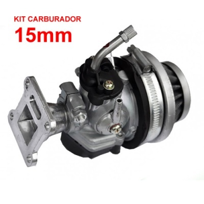 Kit Power - Carburador 15mm (incl. Carburador + Filtro + Falange), minimoto 47cc-49cc